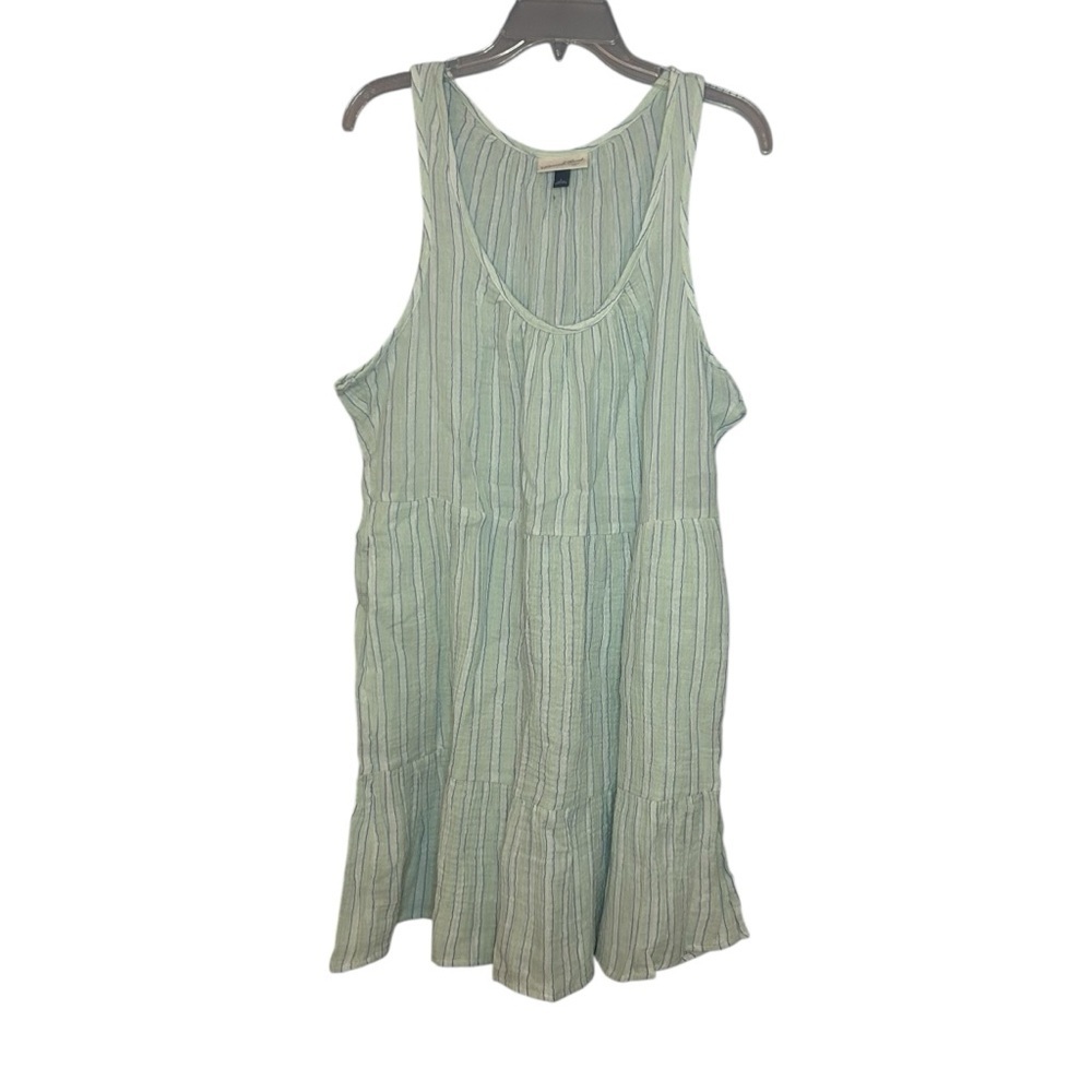 Universal Thread Striped Cotton Tiered Tank Dress Large